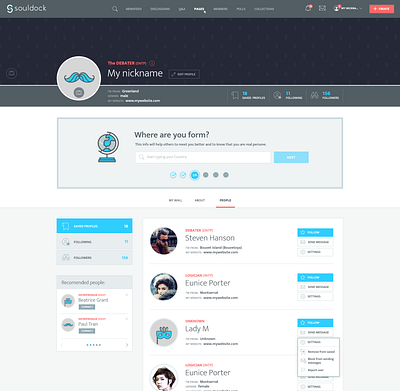 Souldock - social network for artists branding design graphic design icon illustration logo ui ui design ux design vector