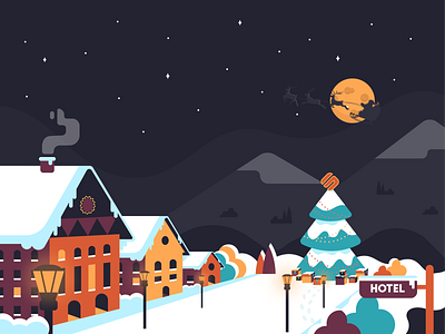 Christmas Wishes christmas email gifts holidays hotel lights moon night reindeer santa santaclaus snow stars tree winter wishes