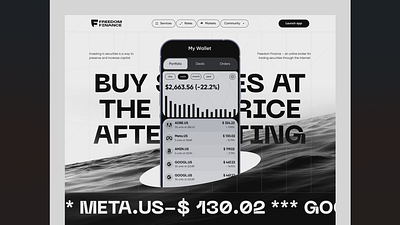 Freedom trading finance website aftereffects animation bitcoin blockchain branding crypto design forex graphic design grid illustration invest landing motion graphics trader ui ux