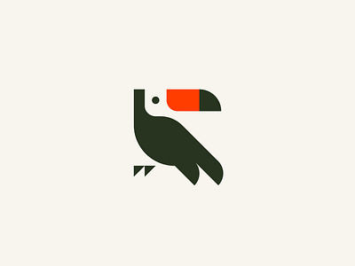 Toucan bird brand branding geometric graphic design logo logodesign logodesigner logomark logos minimalist toucan