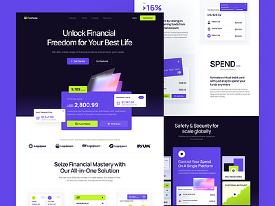 Cashpay - Saas website Template landing page landing page design saas landing page saas template saas webflow template saas website saas website design saas website template web design webflow template website design