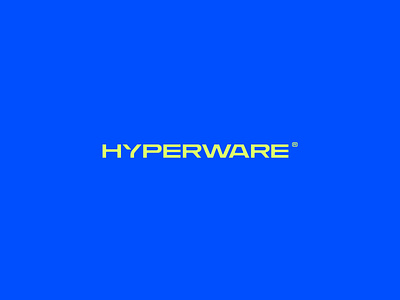 HYPERWARE® Visual Identity brand brand identity branding futuristic logo logo design logotype type typography visual identity wordmark