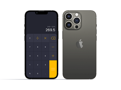 iPhone Calculator App - Figma Design branding dailyui design figma graphic design iphone mobile mockup ui ux web