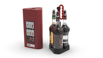 Rebecca V. Wamveke Liquor Collection 3d 3d modeling alcohol branding brandy cosmetics event gift items gin graphic design lipstick liquor package design packaging product design promotion rum tequila vodka whisky