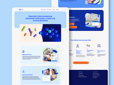 SAC - Web Design #2 branding doctor health landing page ui design web web design