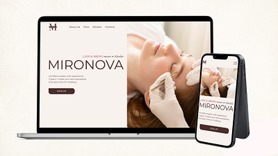 Landing Page eyelash extension master design development site graphic design landing page site site beauty typography ui uiux ux webdesign website