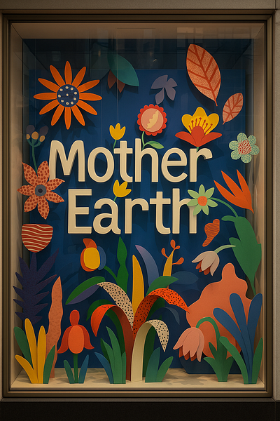 Earth Day 3d adobe illustrator colors digital art earthday flowers graphic design illustration illustrator nancykouta nature vector windowdisplay