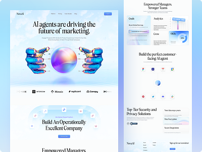AI-Powered Sales Marketing Website ai ai agent ai automation ai technology ai web design ai website artificial intelligence b2b marketing data driven design lead generation marketing ofspace saas design sales smart sales startup ui ux web design inspiration