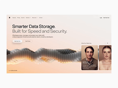 3D Website Design 3d animation design landing page motion graphics ui ux web website