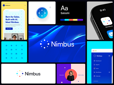 Nimbus AI Branding ai agent ai logo branding design graphic design icons inspiration llm logo print saas sales typography wordmark