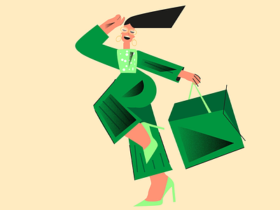 Confident Steps in Green Style Illustration chic character colorful composition confident pose contemporary fashion creative portrait digital fashion editorial art fashion illustration fashion vibes graphic elegance green palette modern outfit shopping style strong silhouette stylish woman trendy girl urban elegance vector woman walking pose