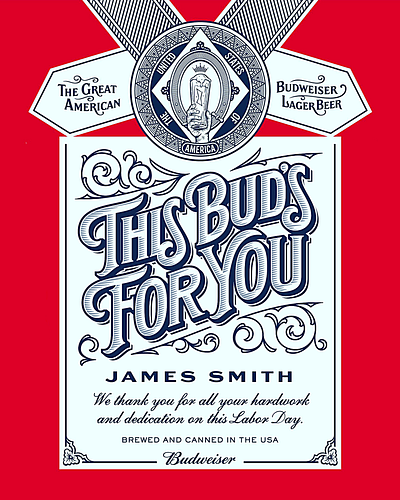 PROMOTIONAL CAMPAIGN BUDWEISER - LABOR DAY TOPIC