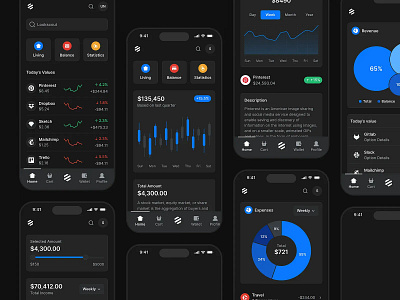Mobile Transactions - Lookscout Design System android clean dark design ios layout lookscout mobile responsive transactions ui user interface ux