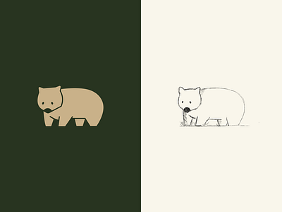 Wombat animal logo brand branding cute logo cute mascot graphic design logo logodesign logomark logos mascot wombat