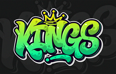 Kings Lettering branding clothing design graphic design hand lettering lettering logo vector