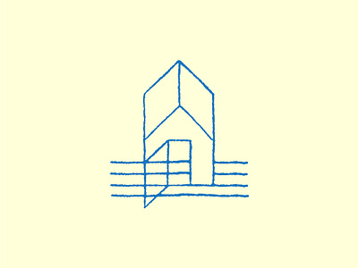 "House of the Strings" - Minimalist Line Illustration. abstract architecture creative design graphic design home house house of music illustration line art line drawing minimalist modern music music house musical simple simplicity smart sound