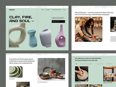 Ceramic Studio Website agency website best web design ceramic studio website creative website professional website ui ux design web design web design inspiration web interface design web ui web ui design