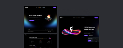 Crypto Landing Page blockchain crypto dex ui ux web