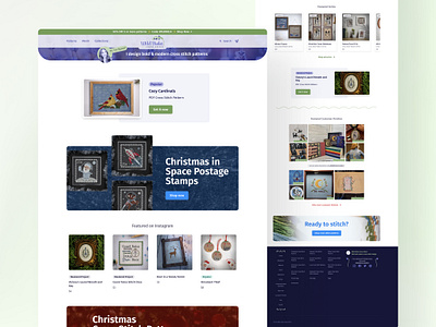 E-commerce Home Page for Cross Stitch e commerce homepage product site ui ux web