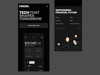 Finora design fintech fintech design illustration money payment responsive responsive fintech ui ux web website