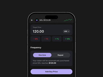 Phantom auto buy/sell concept android android app app app design application concept crypto crypto app design ios ios app ios design mobile mobile app phantom ui ux
