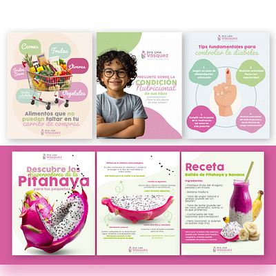 Dra. Lina Vanessa Vasquéz | Pediatrician branding design graphic design graphicdesign instagram medicine pediatrician content social media content