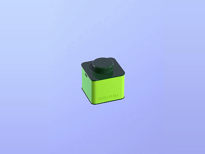 Playful Architecture - Houseplant 3d 3d animation 3d architecture 3d art 3d blocks 3d design 3d model 3d render 3d rendering blocks blue background colorful design creative creativity futuristic design graphic design houseplant playful blocks