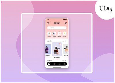 UI #5 - Cosmetic app ui