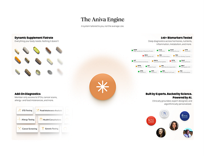Aniva Engine Design branding design figma illustration landingpage startup webdesign webflow
