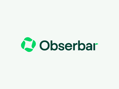 Obserbar logo design brand identity branding business logo eco ecommerce logo leaf logo leaves letter logo logo logo design logo mark logotype modern logo o logo vector