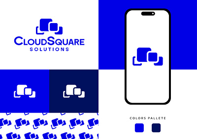 CloudSquare Solutions branding designer graphic design logo vector