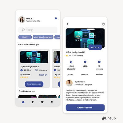 SKILO app learning figma ui uiux ux uxdesign