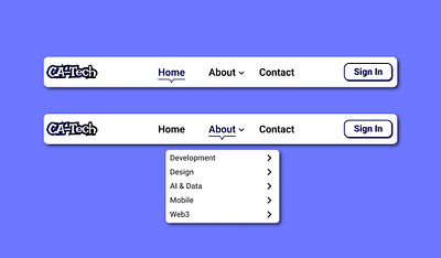 Day 053 : Website Navigation dailyui