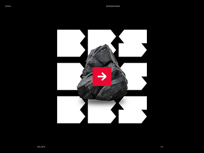 Raw like stone, refined by design / Bergbahnen Sölden 🔴🪨 3d animation black branding digital interface loop red typography ui ux white