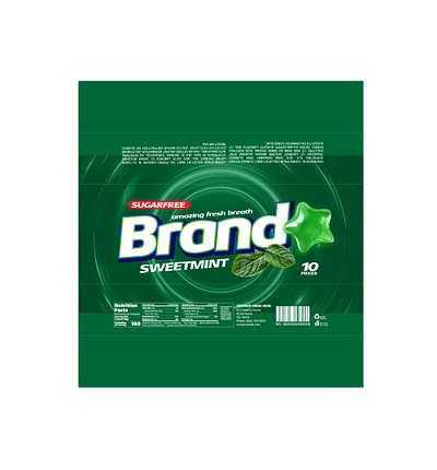 Brand Sweetmint Sugarfree Gum: Cool and Refreshing confectionery