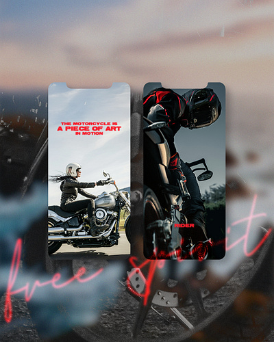Motorbike Classes Social Post graphic design photoshop ui web design