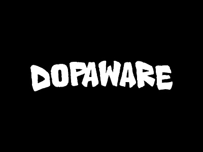 Dopaware - Wordmark (Streetwear Brand) branding lettering logo lsd psy psychedelic streetwear typography
