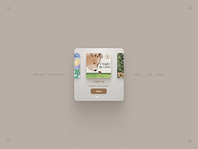 Project Interface 025 - Children's Audio Book audio book book children ebook interface reader ui ux widget
