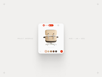Project Interface 030 - Customize Furniture app customize ecommerce furniture graphic design interface shopping ui ux widget