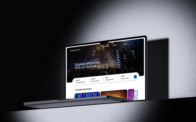 Music Festival Finder UI branding design graphic design minimal mobile app ui ux