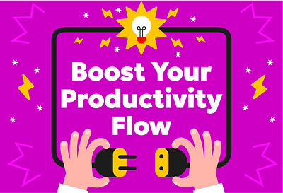 Boost Your Productivity Flow illustration digital illustration flat style graphic design illustration minimalism minimalistic vector illustration