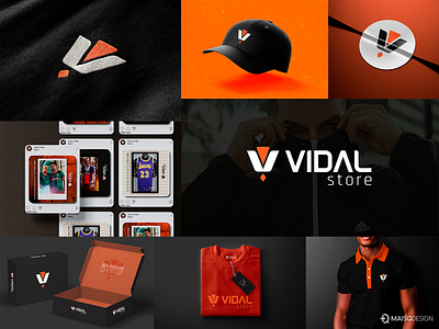 Visual Identity - VIDAL STORE branding design identidade visual illustration logo logotipo visual identity