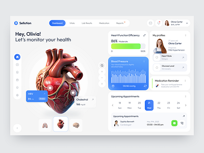 Product design, Dashboard for MedTech analytics clean crm dashboard design healthcare medical medtech modern platform product design saas task management ui ui design uiux ux ux design web website