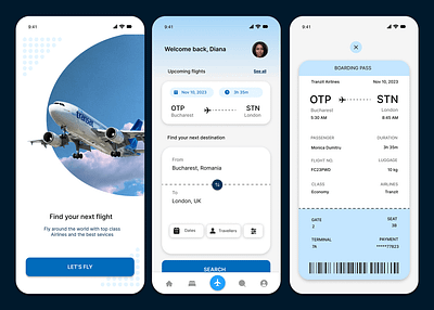 Daily UI #24 - Boarding pass boarding pass challenge daily ui