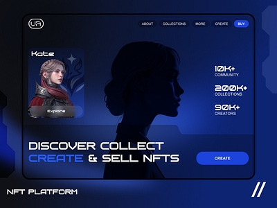 NFT Website Redesign dashboard dashboard design design homepage landing landing page modern design nft nft design online redesign ui ux web web design web design concept web design template web ui website